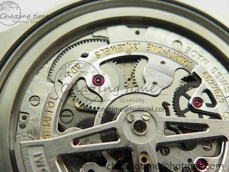 MIROTIME 0413 Original Portuguese IW358304 ZF 1:1 Best Edition SS White Dial RG Markers on Leather Strap A 7077